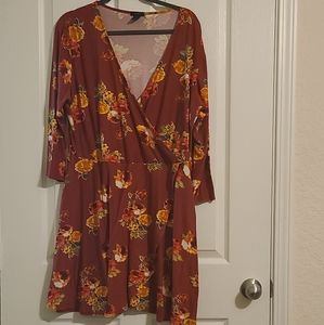 Floarl, fall colored dress